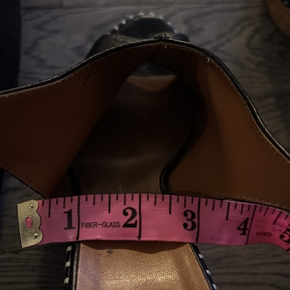 Dolce Vita Prema Platform Peep Toe Wedges Black Leather Size 9 - Picture 10 of 16